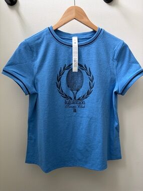 Final Price- No Offers! Lululemon athletica Pool Blue Ladies Pickleball T-Shirt